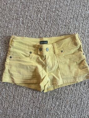 Wet Seal Butter Yellow Denim Shorts